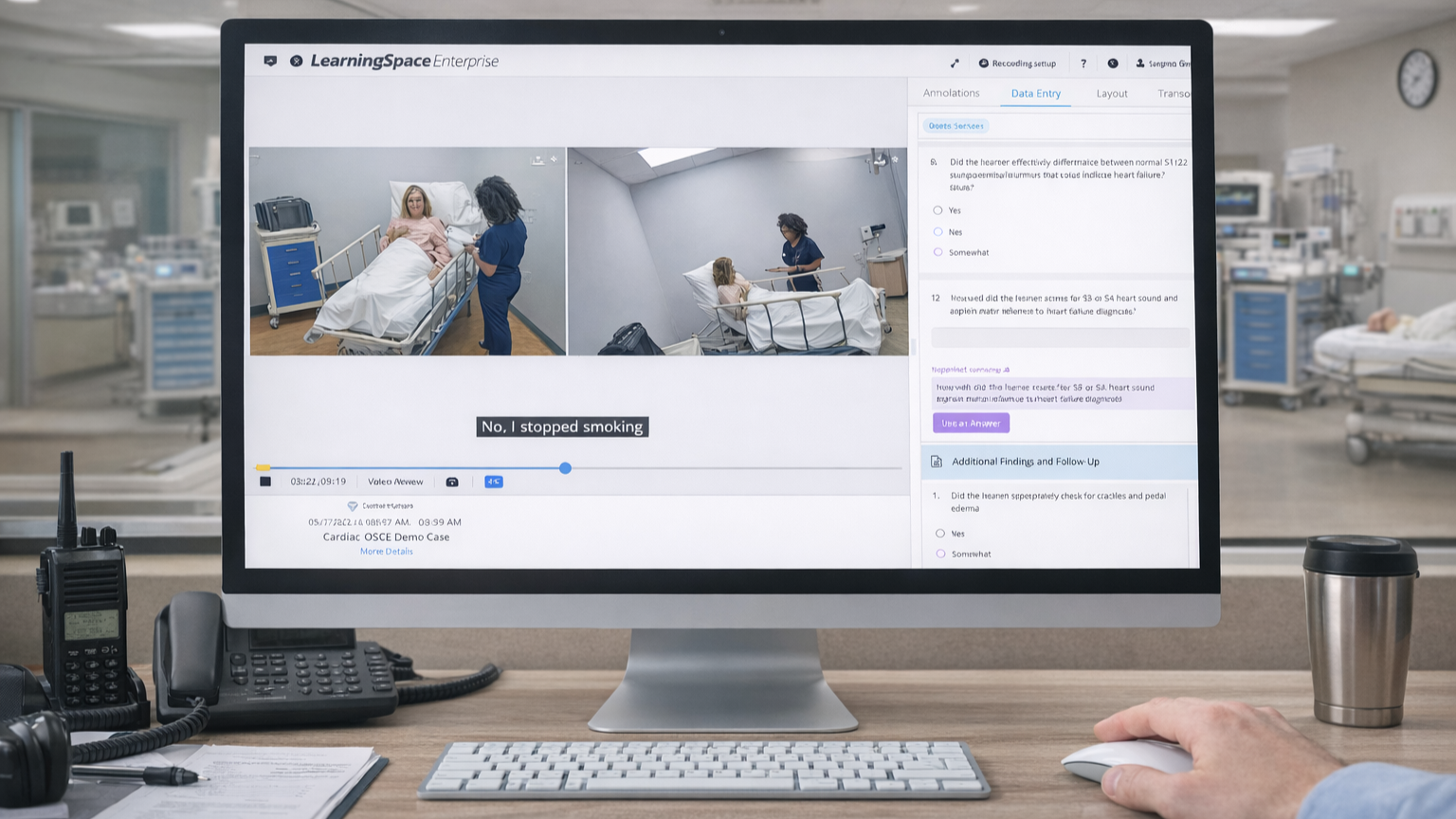 Healthcare learners practicing on a standardized patient for clinical simulation training